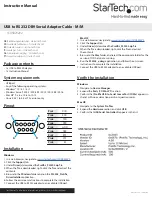 StarTech.com ICUSB232V2 Instruction Manual preview