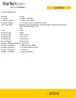 Preview for 2 page of StarTech.com ICUSBAUDIO Spec Sheet