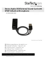 StarTech.com ICUSBAUDIOMH User Manual preview