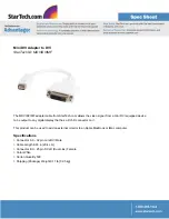 Предварительный просмотр 1 страницы StarTech.com MDVIDVIMF Specifications