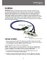 Preview for 5 page of StarTech.com MPEXUSB3S2 Instruction Manual