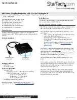 StarTech.com MSTCDP123DP Quick Start Manual preview