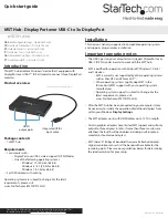 Предварительный просмотр 1 страницы StarTech.com MSTCDP123HD Quick Start Manual