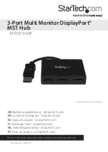 StarTech.com MSTDP123DP Instruction Manual preview