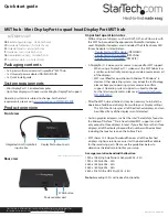 Preview for 1 page of StarTech.com MSTMDP124DP Quick Start Manual