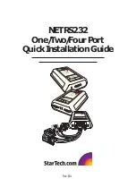 StarTech.com NETRS232 Quick Installation Manual preview