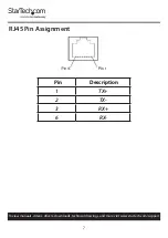 Preview for 8 page of StarTech.com NETRS2321P User Manual