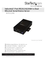 Preview for 1 page of StarTech.com NETRS232485 Instruction Manual