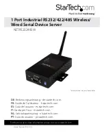 Preview for 1 page of StarTech.com NETRS232485W User Manual