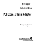 Предварительный просмотр 1 страницы StarTech.com PCI EXPRESS SERIAL ADAPTER PEX4S952 Instruction Manual