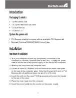 Предварительный просмотр 4 страницы StarTech.com PCI EXPRESS SERIAL ADAPTER PEX4S952 Instruction Manual