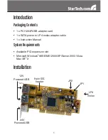 Preview for 4 page of StarTech.com PCI1224PUSB Instruction Manual