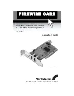 StarTech.com PCI1394 2LP Instruction Manual предпросмотр