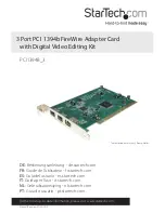 Preview for 1 page of StarTech.com PCI1394B_3 User Manual