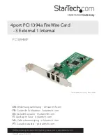 Preview for 1 page of StarTech.com PCI1394MP Instruction Manual