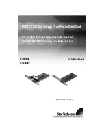 Предварительный просмотр 1 страницы StarTech.com PCI1S950DV Instruction Manual