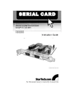 Предварительный просмотр 1 страницы StarTech.com PCI2S422ISO Instruction Manual