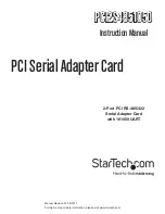 StarTech.com PCI2S4851050 Instruction Manual preview