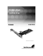 Preview for 1 page of StarTech.com PCI330USB2 Instruction Manual