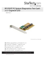 StarTech.com PCIPOST Instruction Manual preview