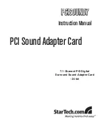 StarTech.com PCISOUND7 Instruction Manual preview