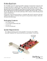 Preview for 4 page of StarTech.com PCIUSB3S2 Instruction Manual