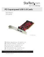 Preview for 1 page of StarTech.com PCIUSB3S22 User Manual