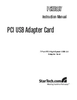 StarTech.com PCIUSB7 Instruction Manual preview