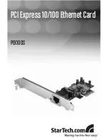 Preview for 1 page of StarTech.com PEX100S User Manual