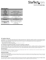 Preview for 2 page of StarTech.com PEX1394A2V Instruction Manual