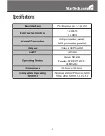 Preview for 7 page of StarTech.com PEX1S1PMINI Instruction Manual