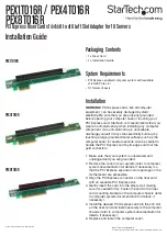 StarTech.com PEX1TO16R Installation Manual preview