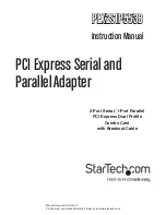 Предварительный просмотр 1 страницы StarTech.com PEX2S1P553B Instruction Manual