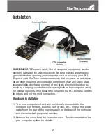 Предварительный просмотр 5 страницы StarTech.com PEX2S1P553B Instruction Manual