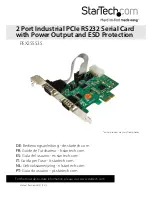 Предварительный просмотр 1 страницы StarTech.com PEX2S553S Instruction Manual