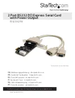 StarTech.com PEX2S952PW Instruction Manual preview