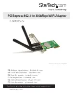 Предварительный просмотр 1 страницы StarTech.com PEX300WN2X2 Instruction Manual