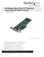 StarTech.com PEXUSB3S400 Instruction Manual preview