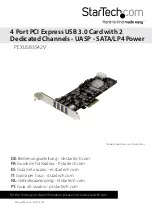 Preview for 1 page of StarTech.com PEXUSB3S42V User Manual