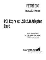 Предварительный просмотр 1 страницы StarTech.com PEXUSB400 Instruction Manual