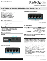 Preview for 1 page of StarTech.com POEINJ4G Instruction Manual