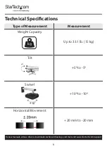 Preview for 16 page of StarTech.com PROJWALLMNT User Manual