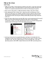 Preview for 8 page of StarTech.com S2510BU3PWPS User Manual