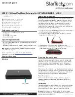 StarTech.com S251BPU31C3 Quick Start Manual preview