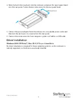 Предварительный просмотр 6 страницы StarTech.com SAT3510U2F User Instruction