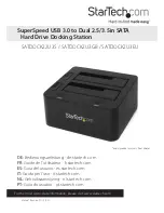 Предварительный просмотр 1 страницы StarTech.com SATDOCK22U3S Instruction Manual