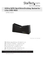 StarTech.com SATDOCK25U User Manual preview