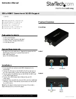 StarTech.com SDI2HD Instruction Manual preview