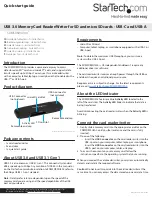 StarTech.com SDMSDRWU3AC Quick Start Manual preview