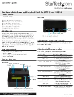 StarTech.com SDOCK1EU3P2 Quick Start Manual preview